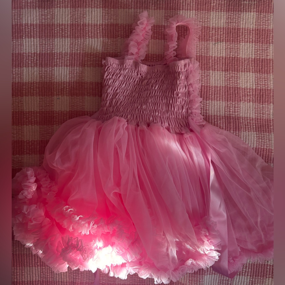 Ruffle Butts Pink Ruffled Kids Costume Dress